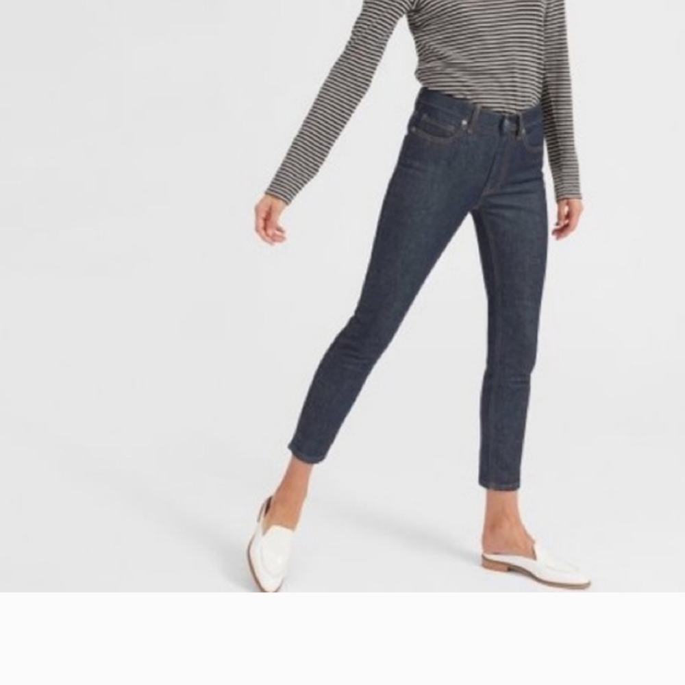 Everlane Dark Blue Ankle Jeans